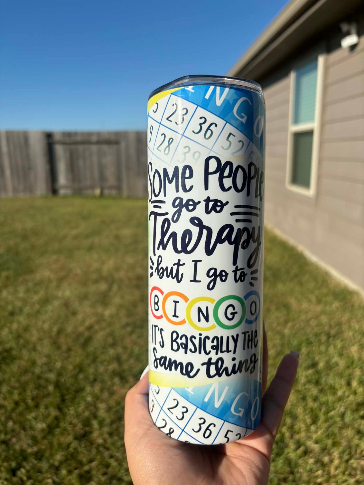 Bingo Themed Tumbler