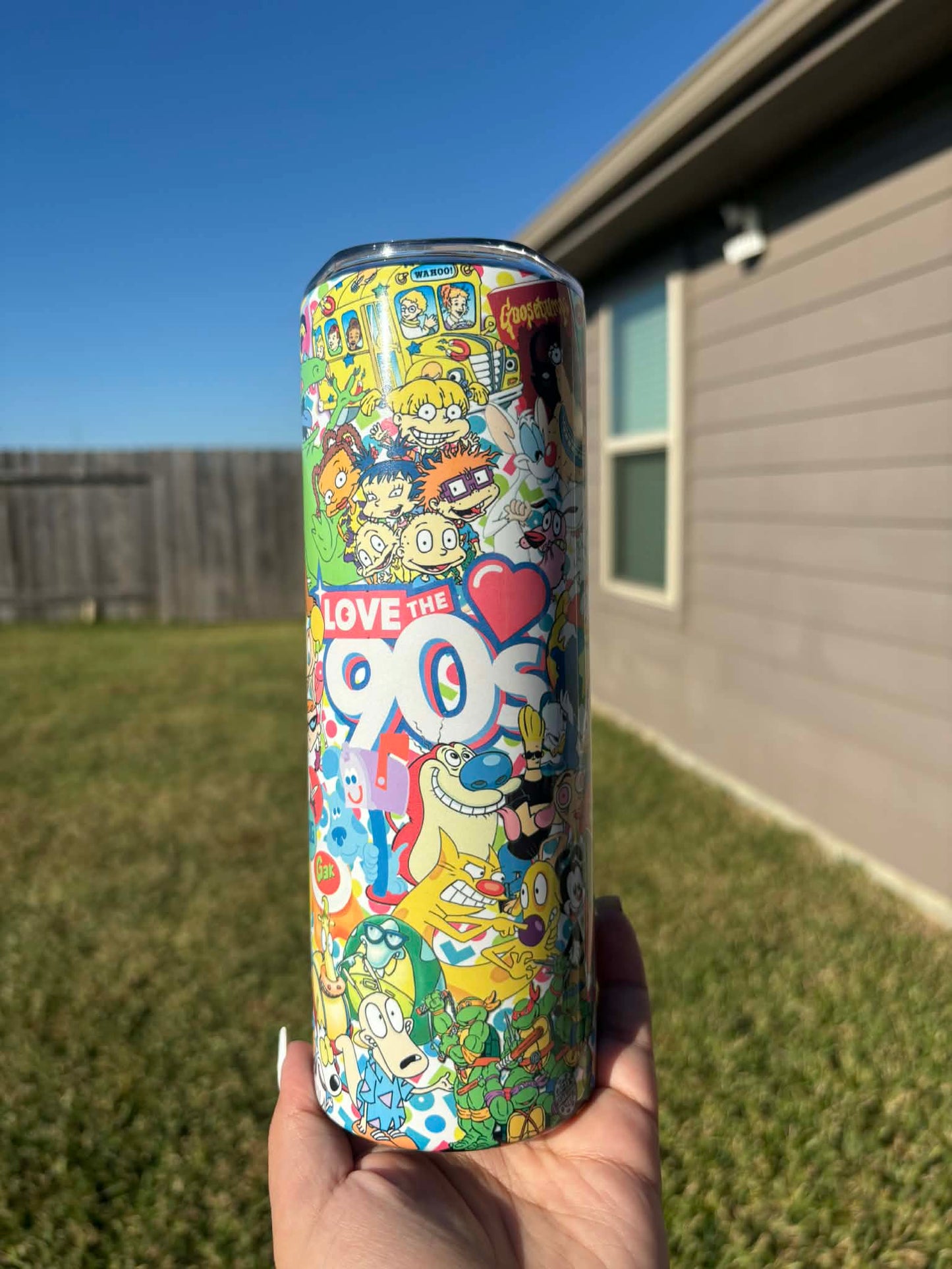 I Love the 90s Themed Tumbler