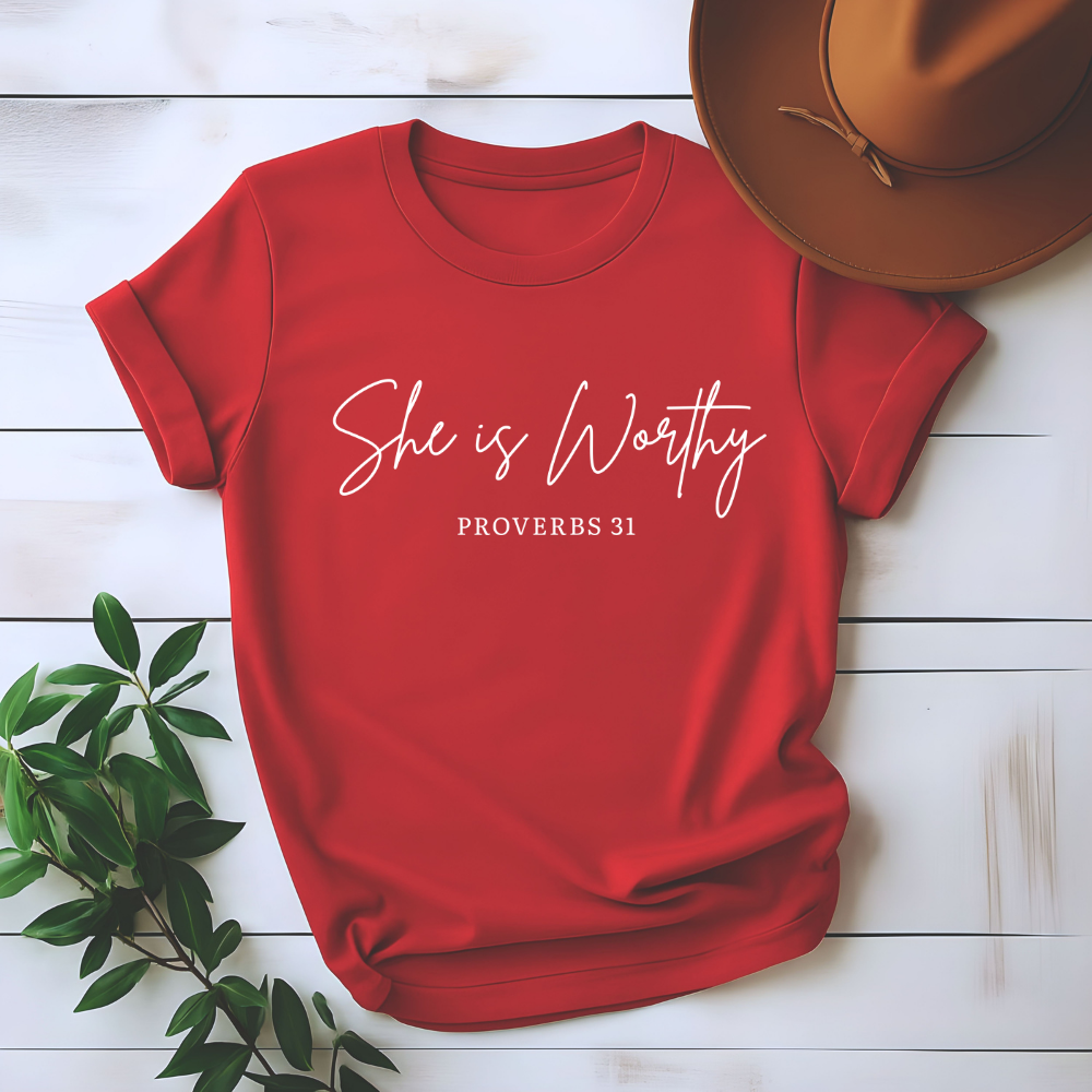 She Is Worthy (White)