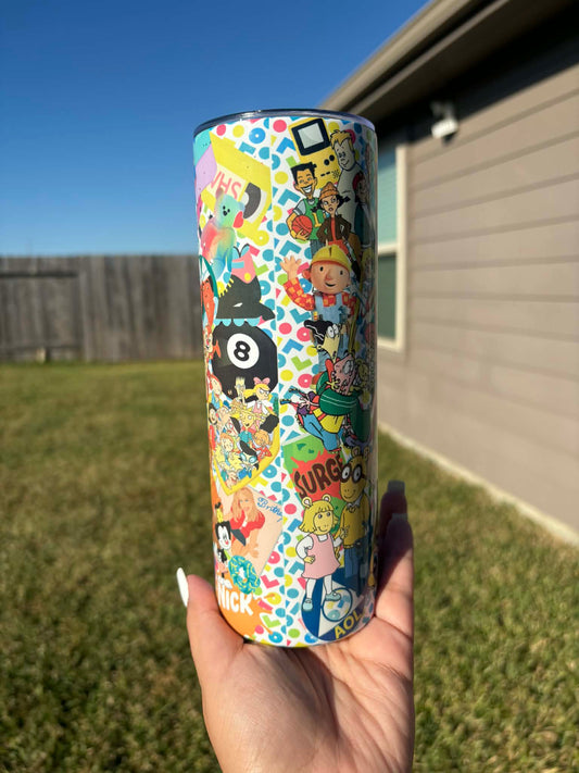 I Love the 90s Themed Tumbler